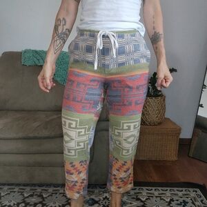 BDG Aztec Print Cropped Pants Size Medium